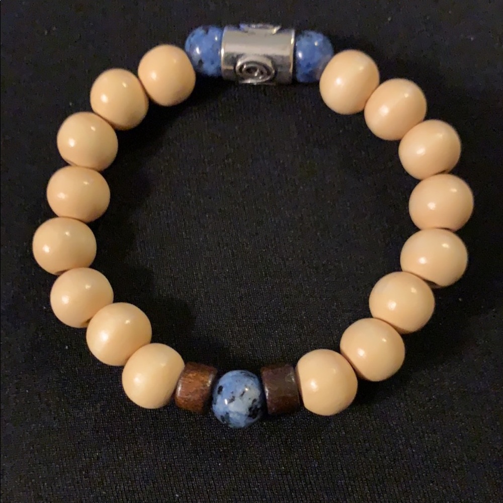 Wooden Custom Beaded Bracelet - Reg size Wrist